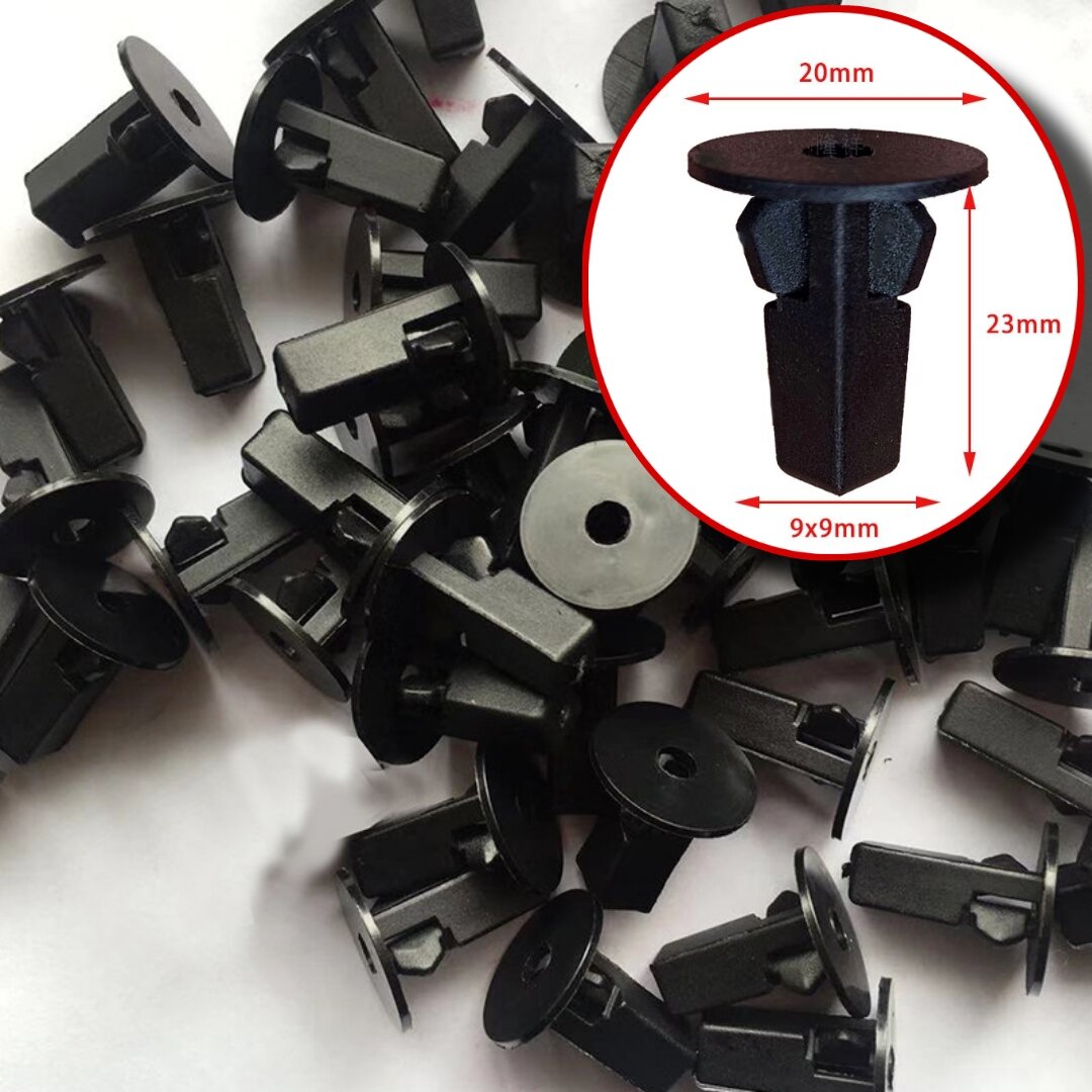 Bộ 50 Vít nở nhựa, chốt nở nhựa lắp chắn bùn, long dè xe hơi - Future Autoparts - Toyota