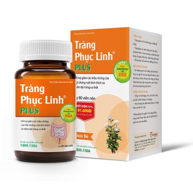 ✅ Tràng Phục Linh Pluss Lọ 80 Viên - Giải Pháp Hiệu Quả Cho Người Đại Tràng Ruột Kích Thích