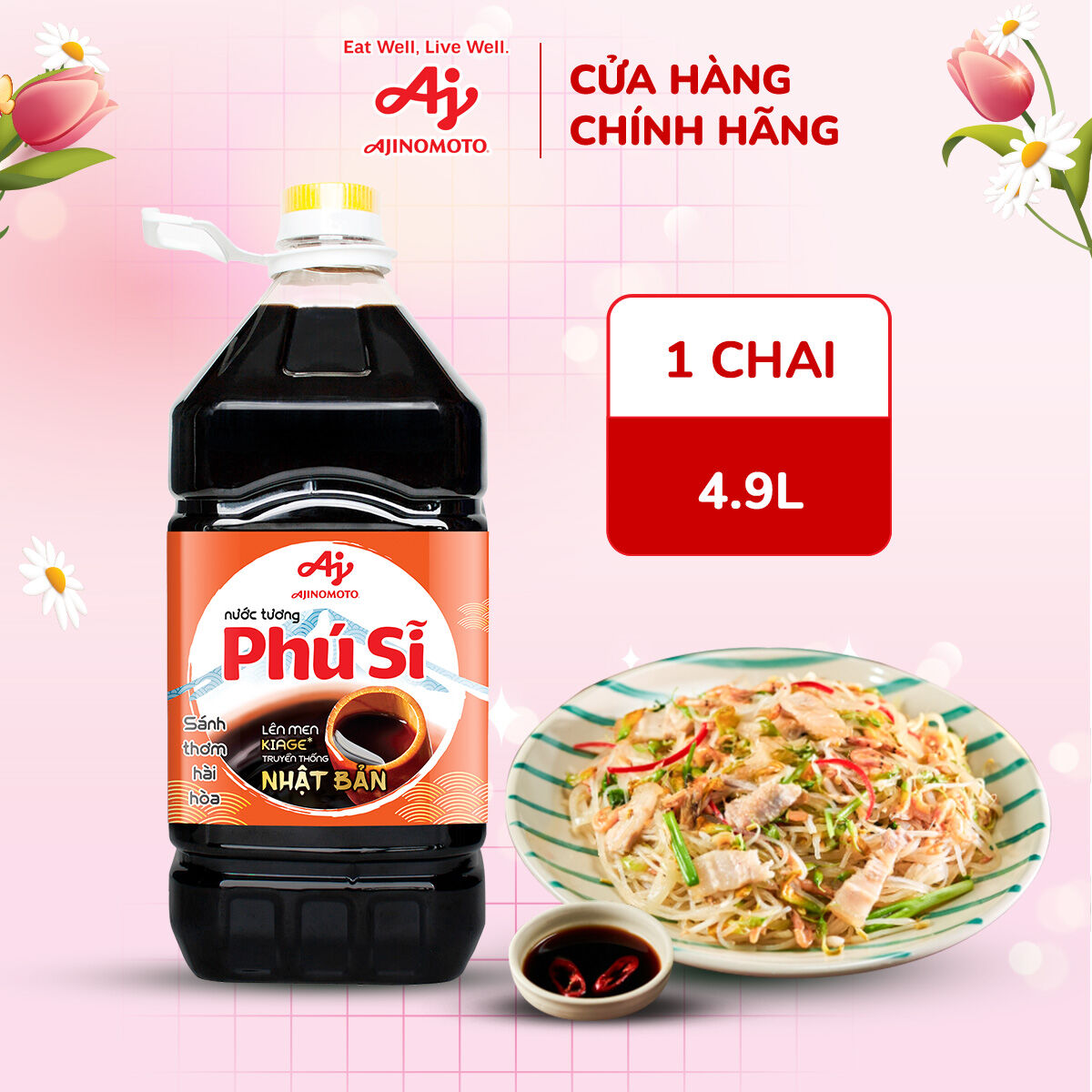 Chai Nước Tương "Phú Sĩ" 4.9l/Chai