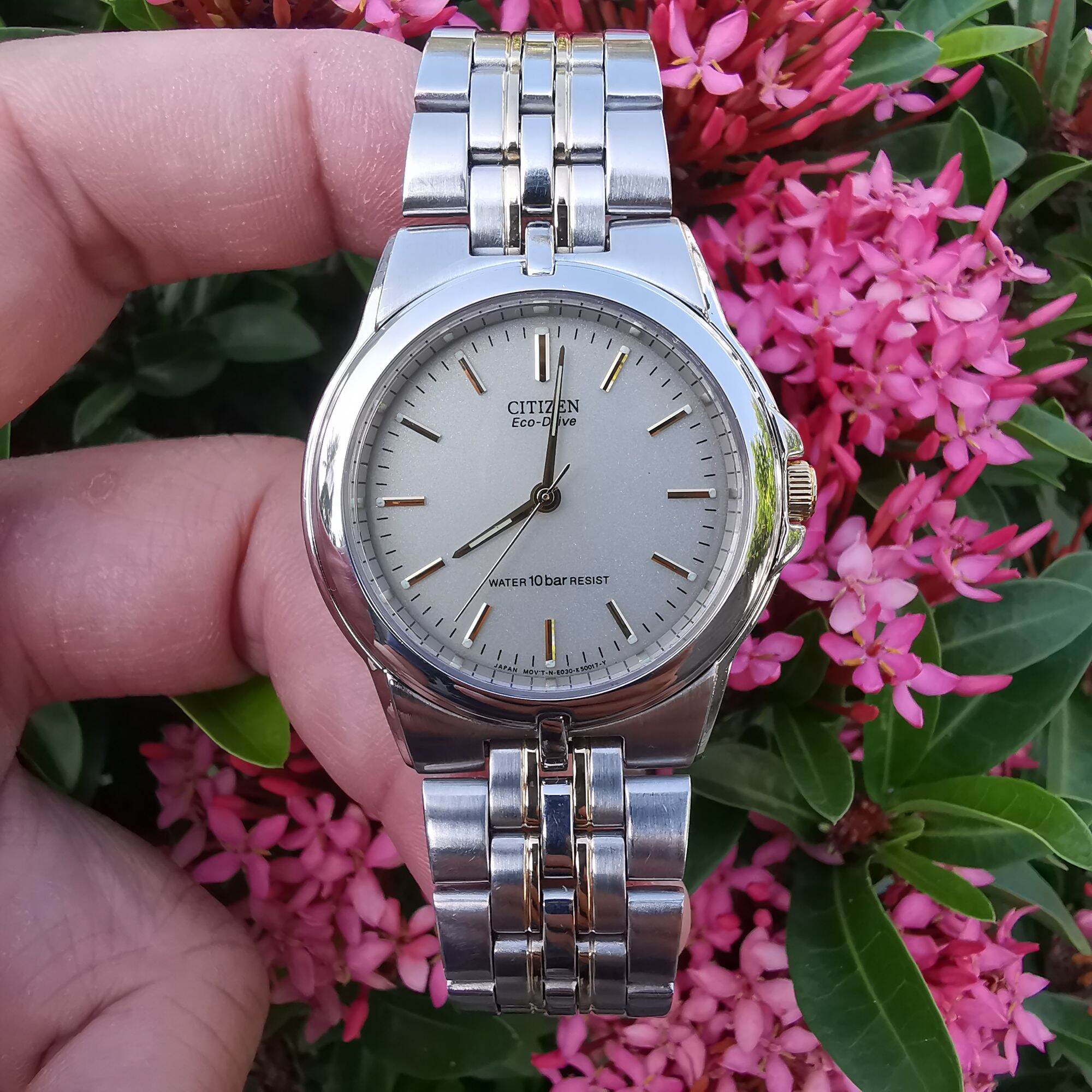 Đồng Hồ Nam Si Nhật CITIZEN - Eco Drive Size 36 mm size dây 18 cm Chống