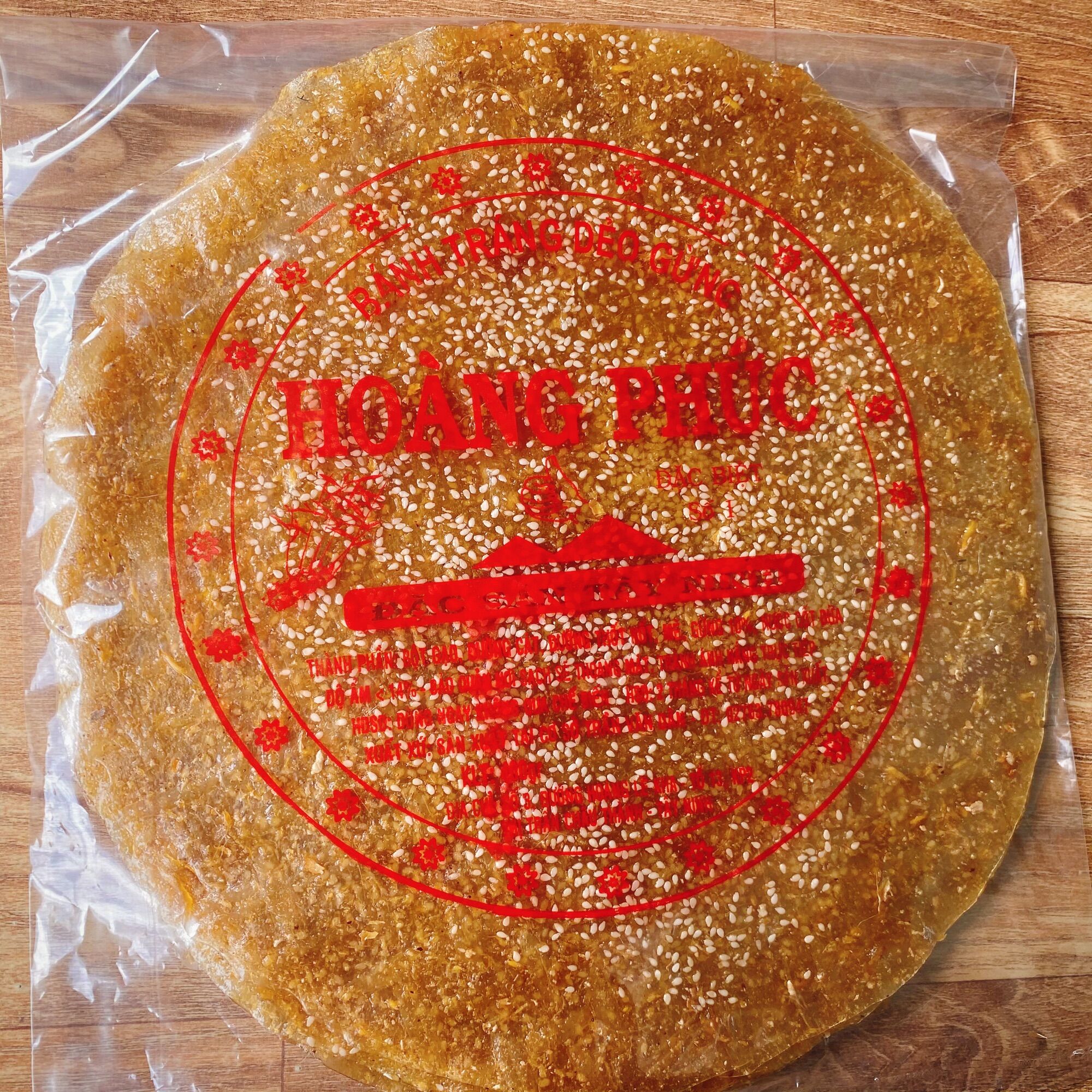 Bánh Tráng Dẻo Gừng Loại Dày - Bánh Nướng - Thơn mùi gừng siêu ngon