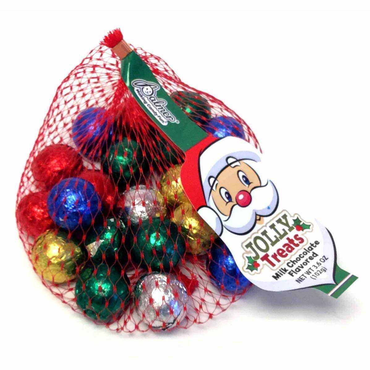 Kẹo socola giáng sinh, túi lưới hình ông già Noel, hàng Mỹ