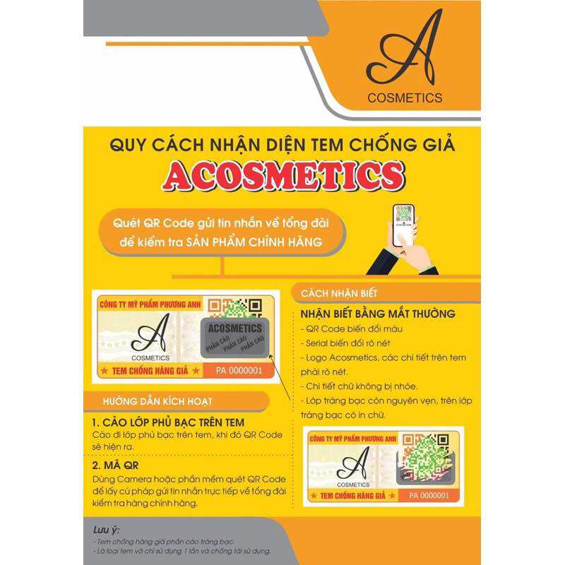 [CHÍNH HÃNG] Kem Face Pháp A Cosmetics 20g Date Mới Nhất
