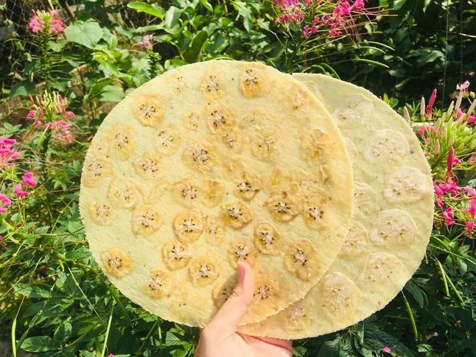 Bánh tráng khoai mì chuối  (10bánh)