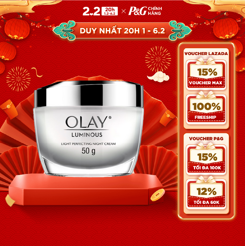 Kem Dưỡng Ban Đêm OLAY LUMINOUS Dưỡng Sáng Da Hũ 50G