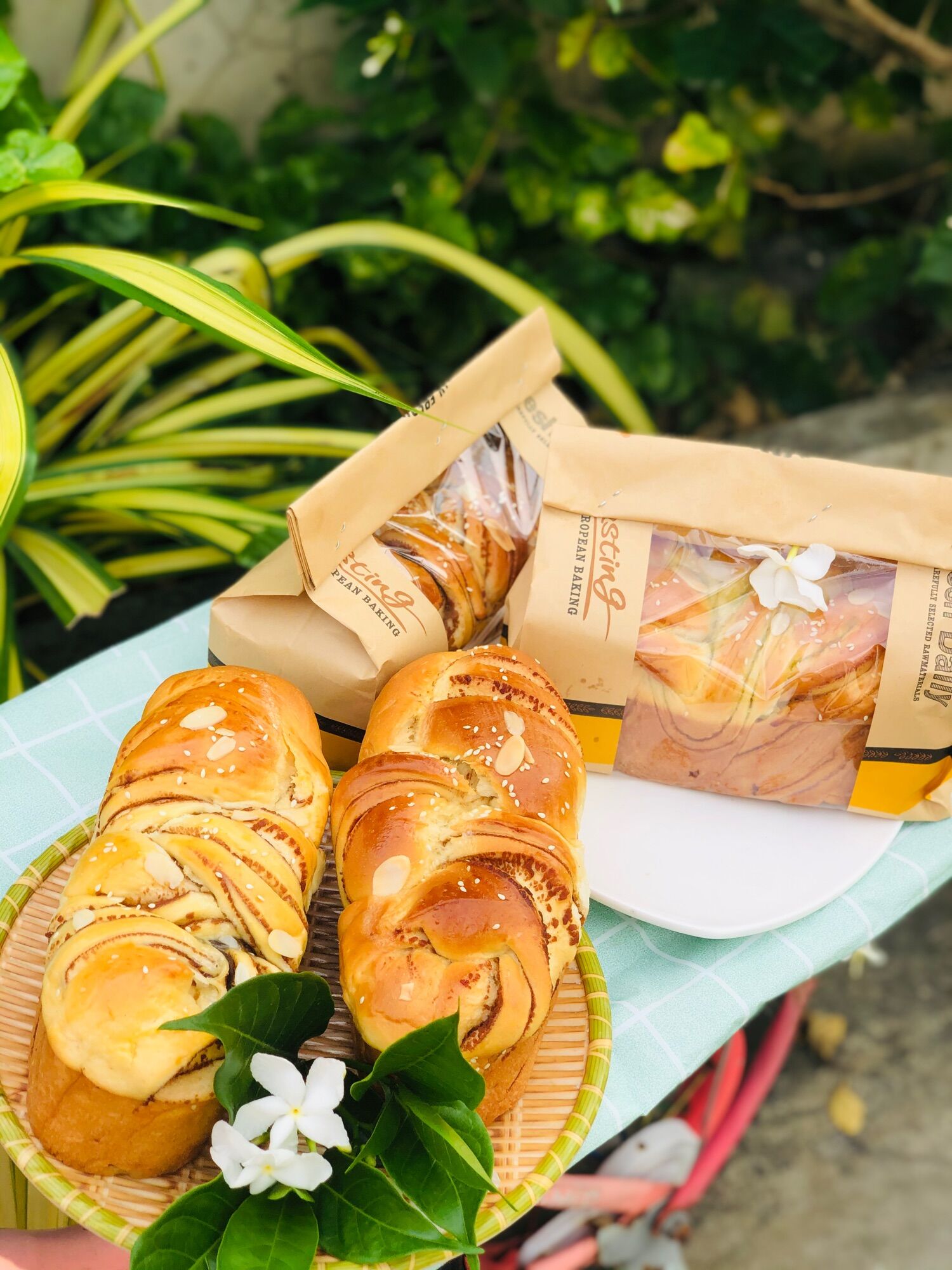 Bánh mì hoa cúc đậu xanh