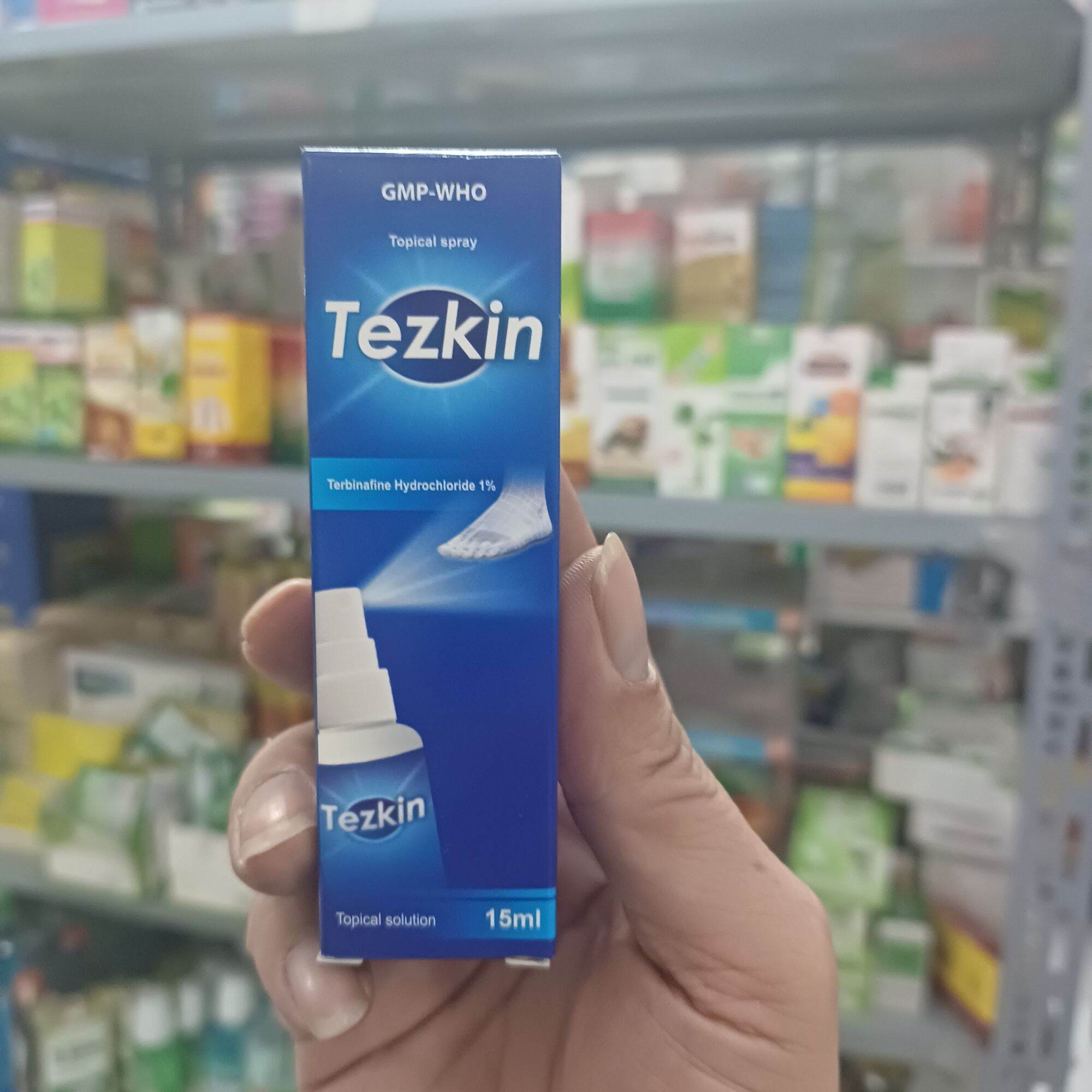 Xịt nấm ngoài da tezkin 15ml