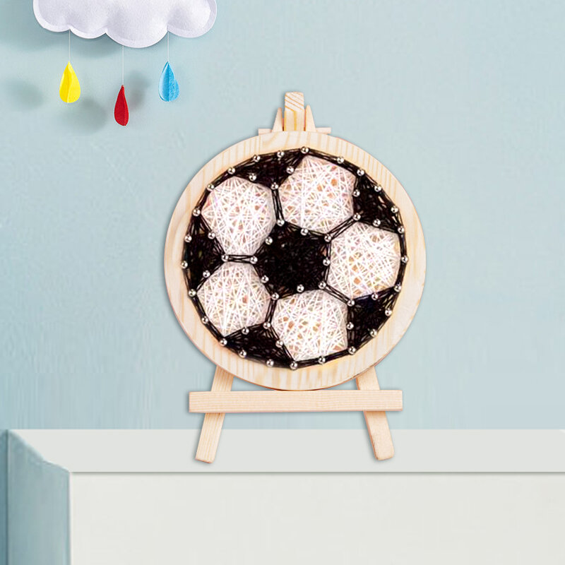 Simple DIY Handmade Winding Painting round Nail Weaving Creative Teaching for Group Activities And P