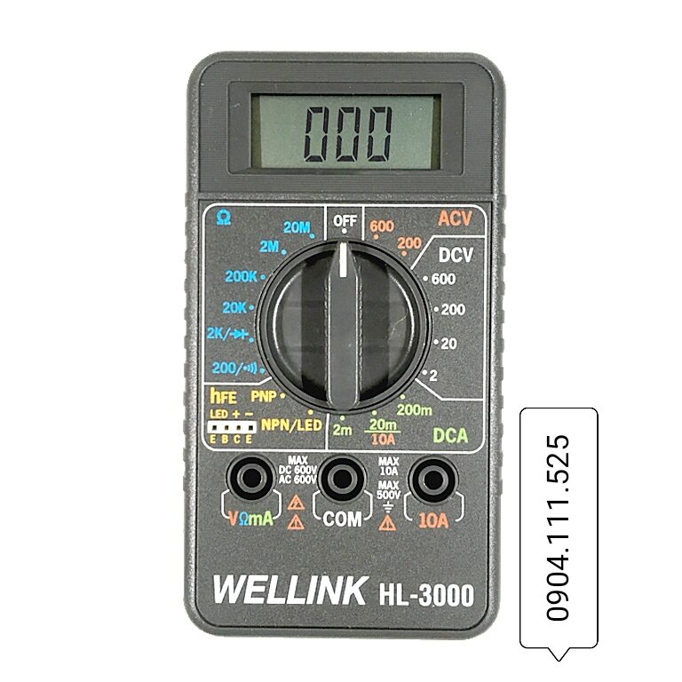 Đồng hồ vạn năng bỏ túi wellink hl-3000