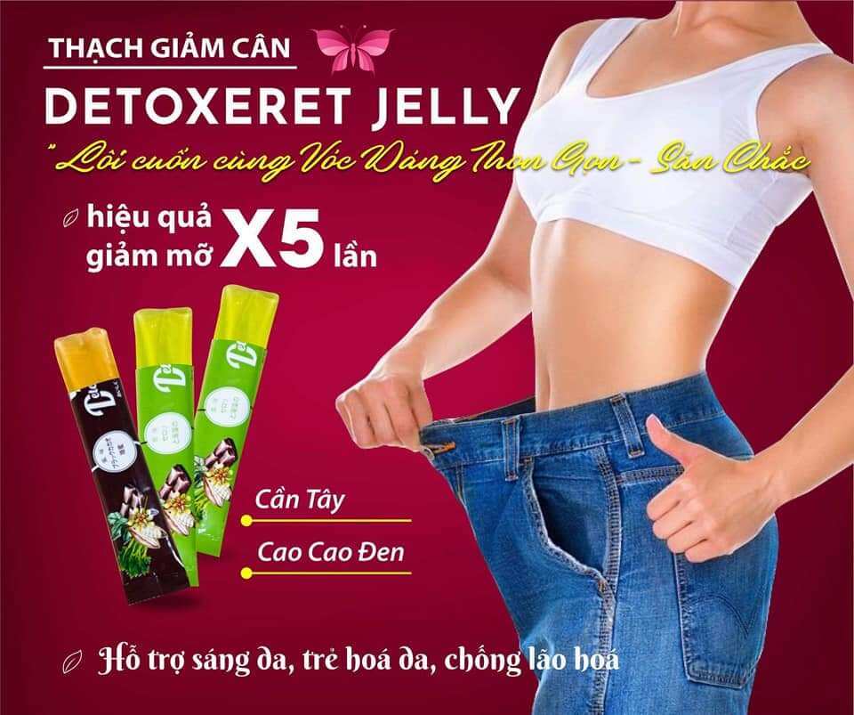 Thạch Giảm Cân Detoxeret Jelly Giảm Cân An Toàn