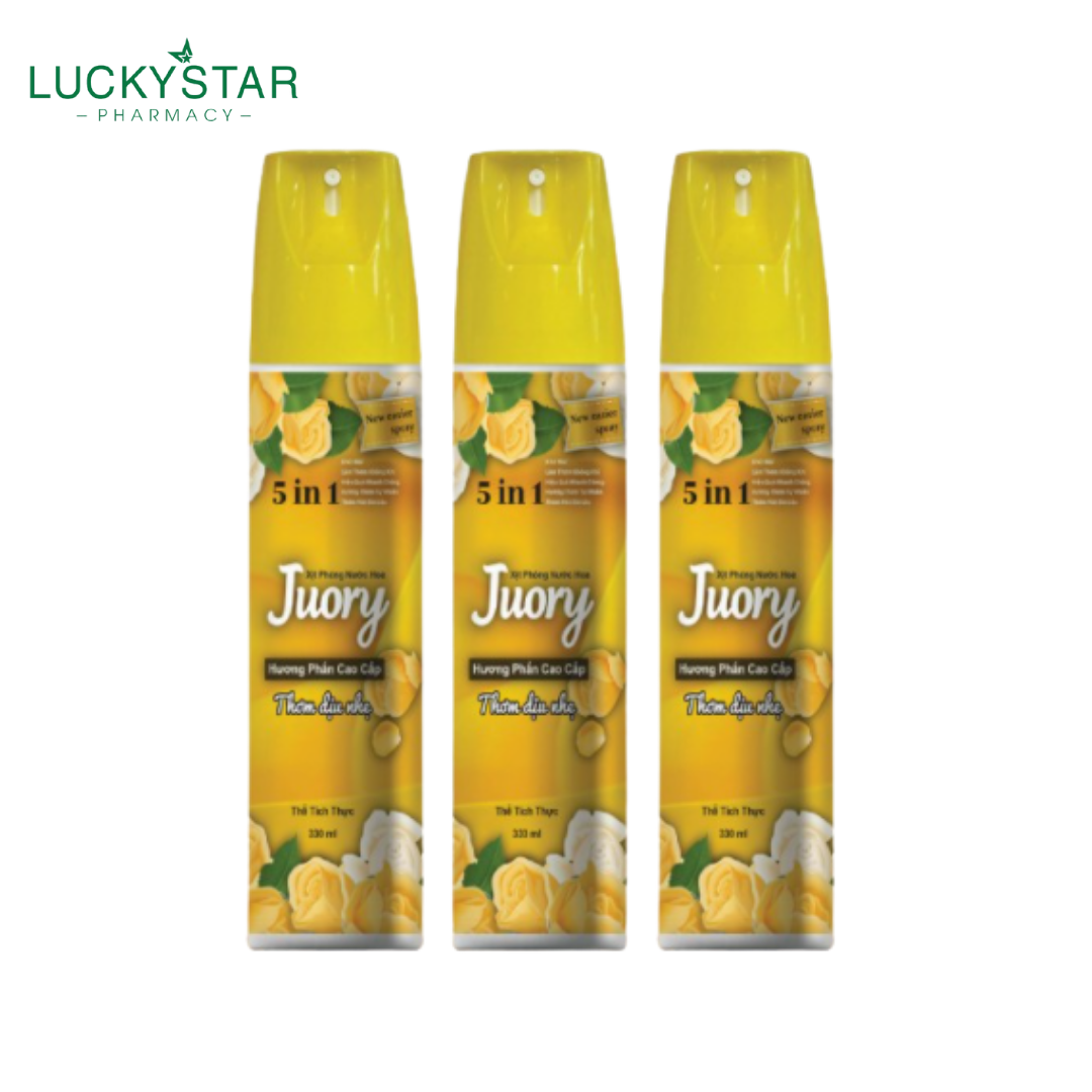 Xịt phòng nước hoa juory 5in1 330ml - lucky star