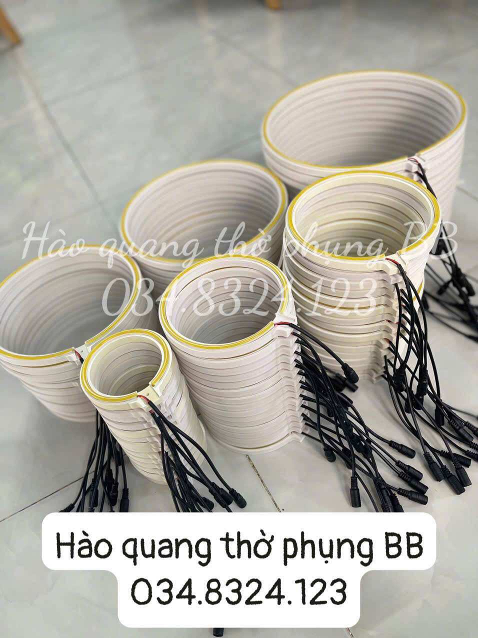 Đèn led neon thờ phật, giá rẻ, đủ size, đủ màu có kèm bộ nguồn, phụ kiện ốc, thanh nhôm
