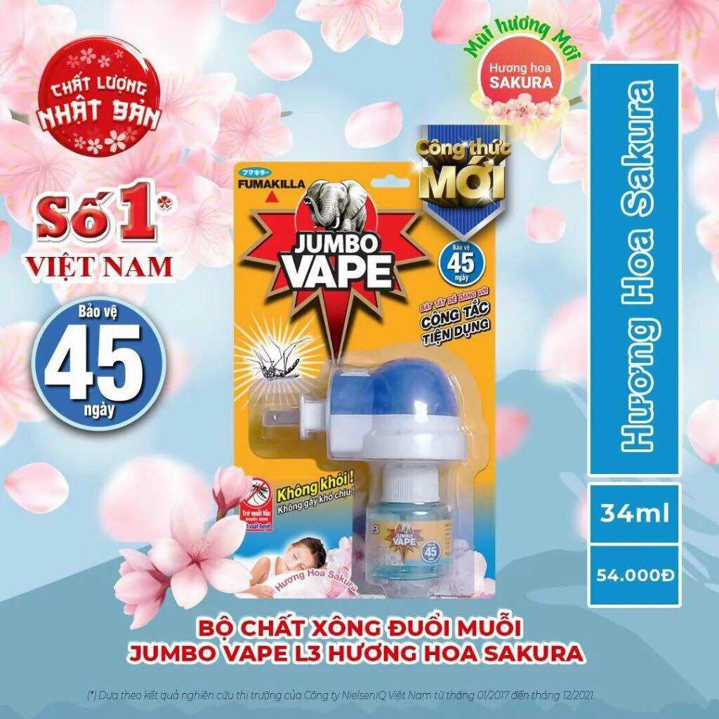 Bộ máy xông đuổi muỗi Jumbo Vape