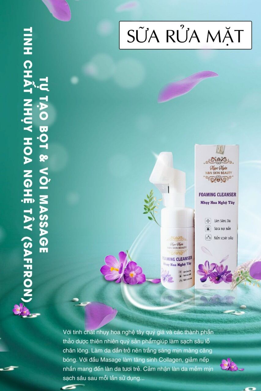 SỮA RỬA MẶT TẠO BỌT ĐẦU MASSAGE CAO CẤP