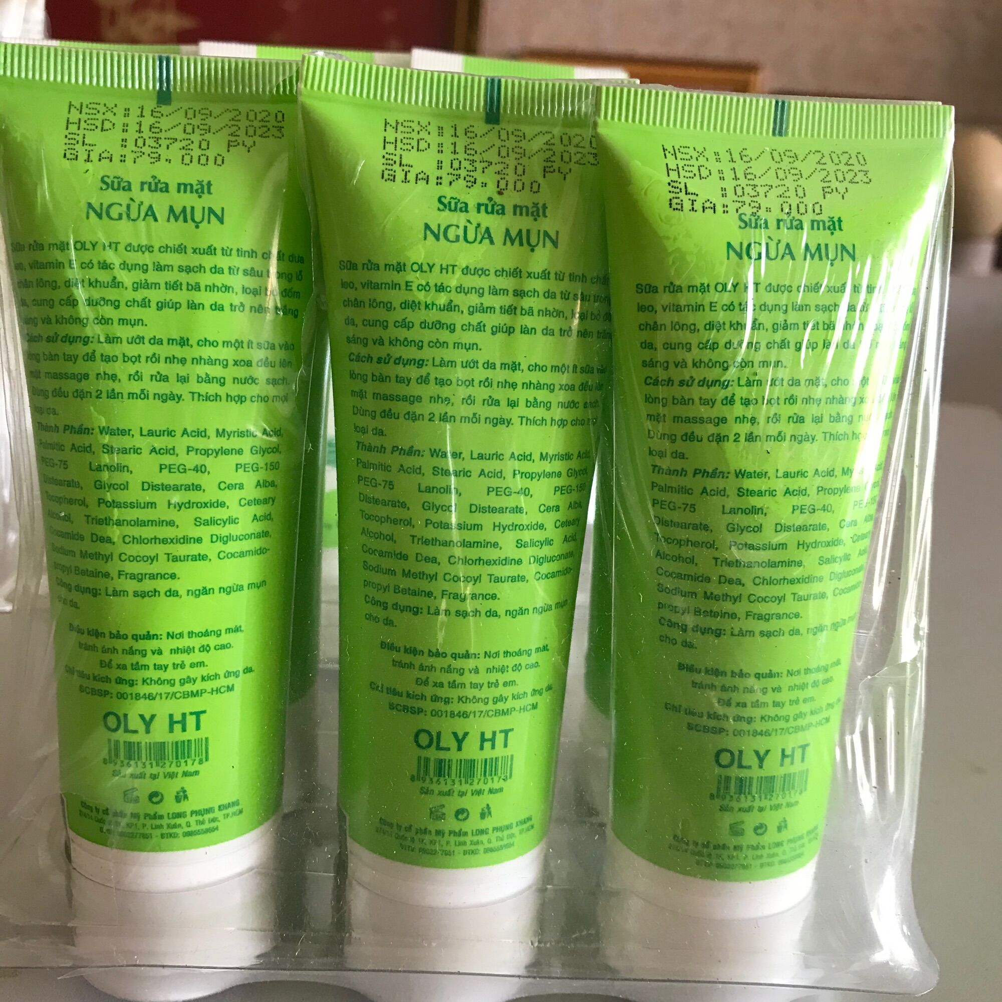 Sửa rửa mặt OLY HT ngừa mụn 70g