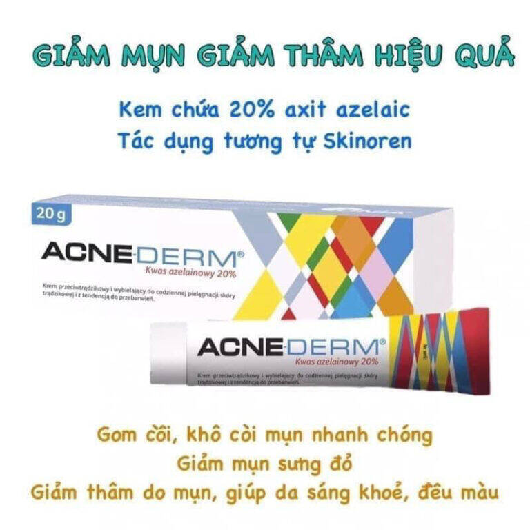 Kem trị mụn acne derm kwas azelainowy 20% – kem trị mụn mờ thâm 20g