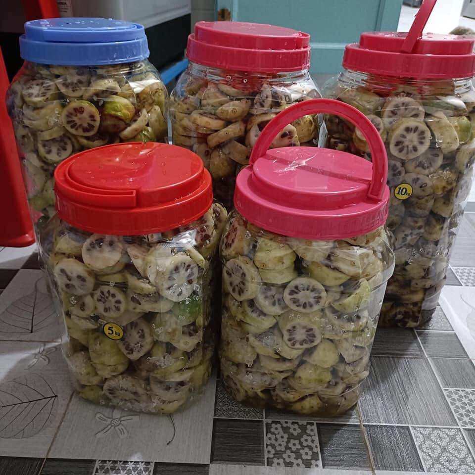 Nhàu tươi ngâm đường phèn bình 10 lít