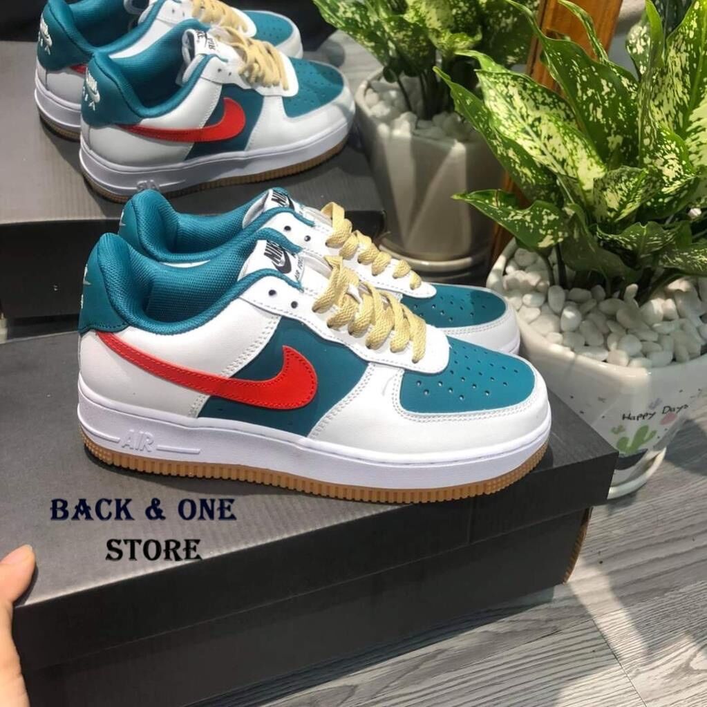 Giày sneaker af1 màu xanh đỏ , Giày thể thao air force_gucci