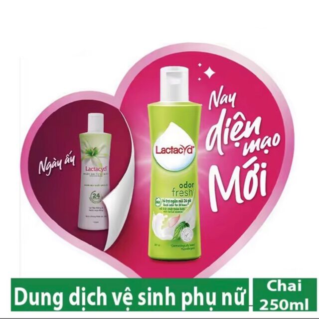 Dung Dịch Vệ Sinh Phụ Nữ LACTACYD Lá Trầu 250ml