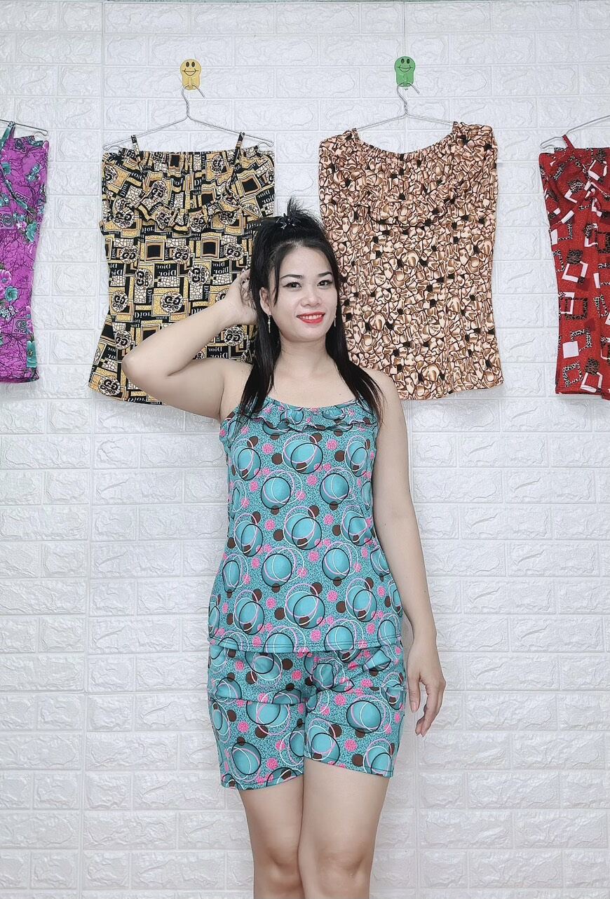 Sét bộ đùi mặc nhà quần đùi có túi 2 bên