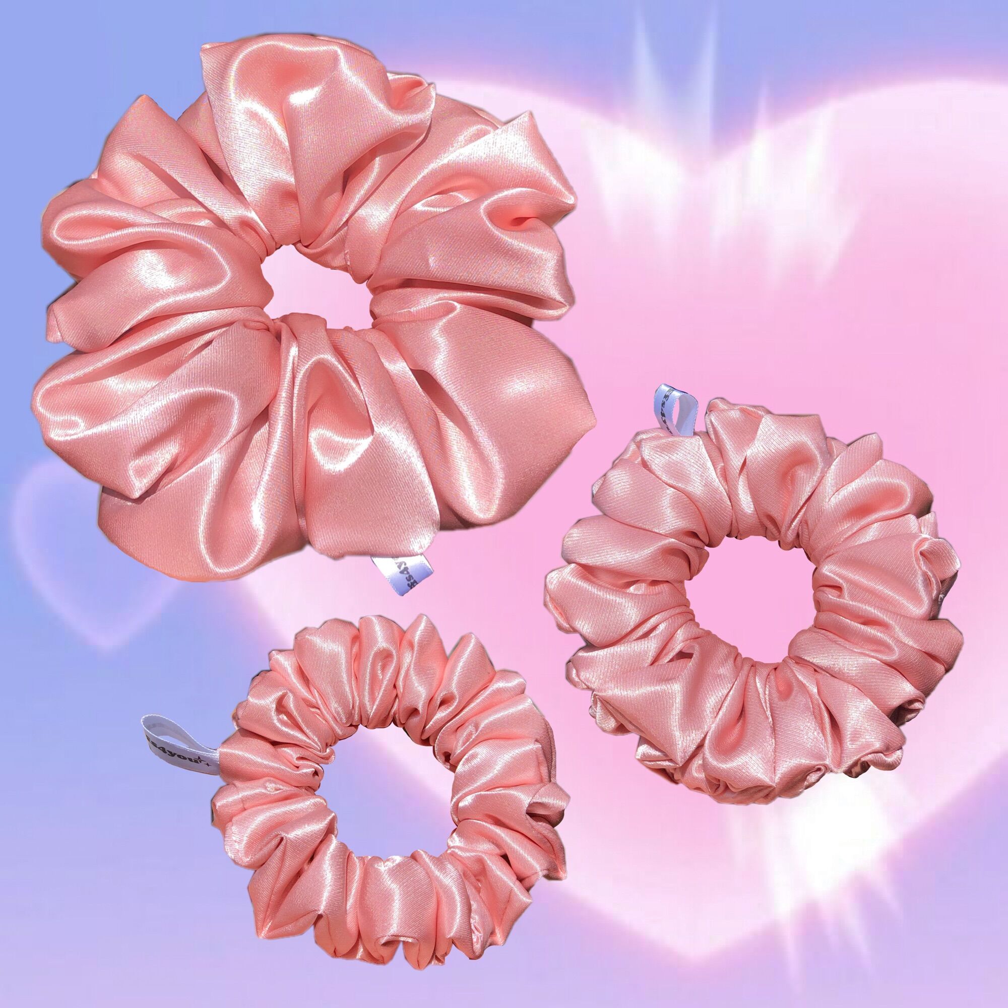 Buộc Tóc Scrunchies Lụa Mịn Bigsize Siêu To {Bảng Màu Lụa Bigsize}