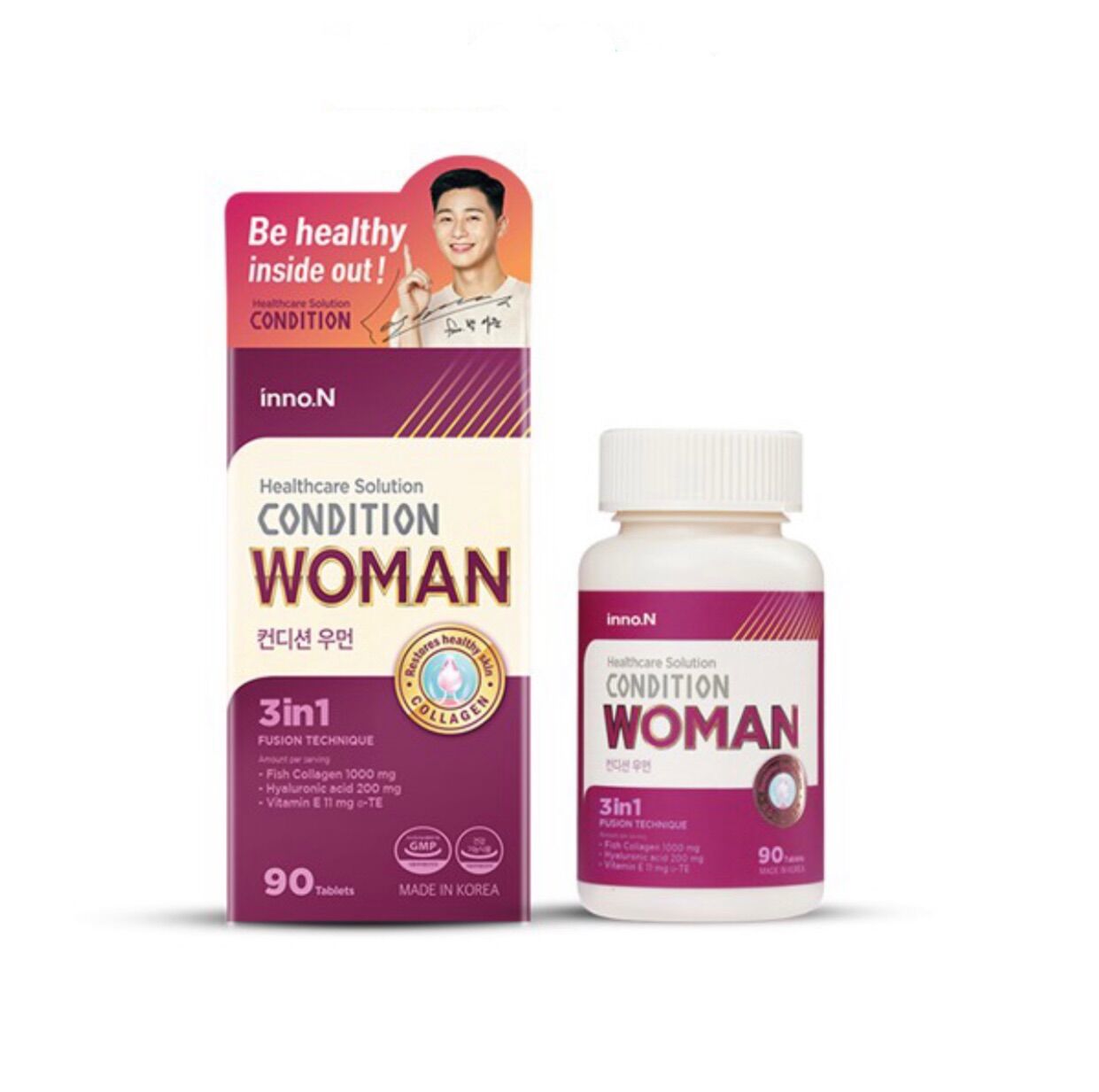 Inno.n condition women viên uống bổ sung collagen cho da, cấp ẩm đẹp da
