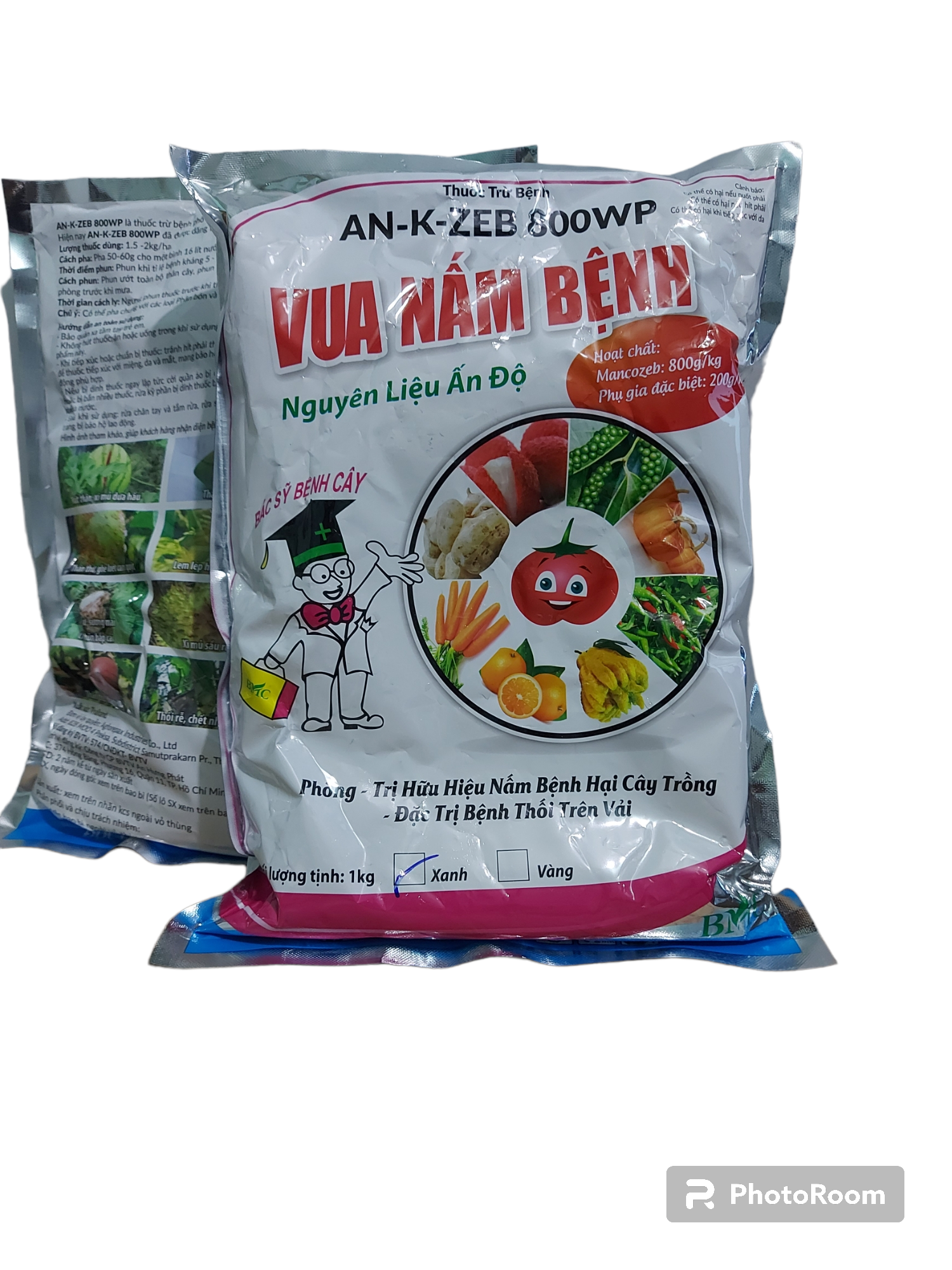 Thuốc trừ bệnh -vua nấm bệnh-mancozeb xanh 800wp xuất xứ thái lan
