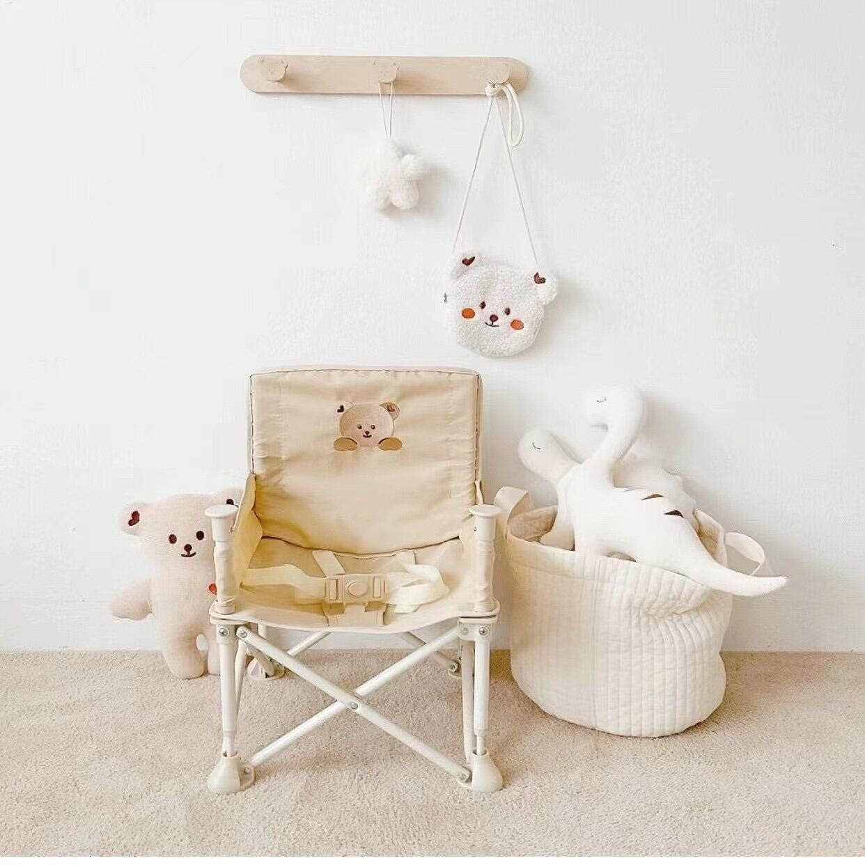 (Chính hãng) Ghế ăn dặm gấp gọn hàn quốc , ghế HOO BOOSTER , ghế du lich gấp gọn cho bé