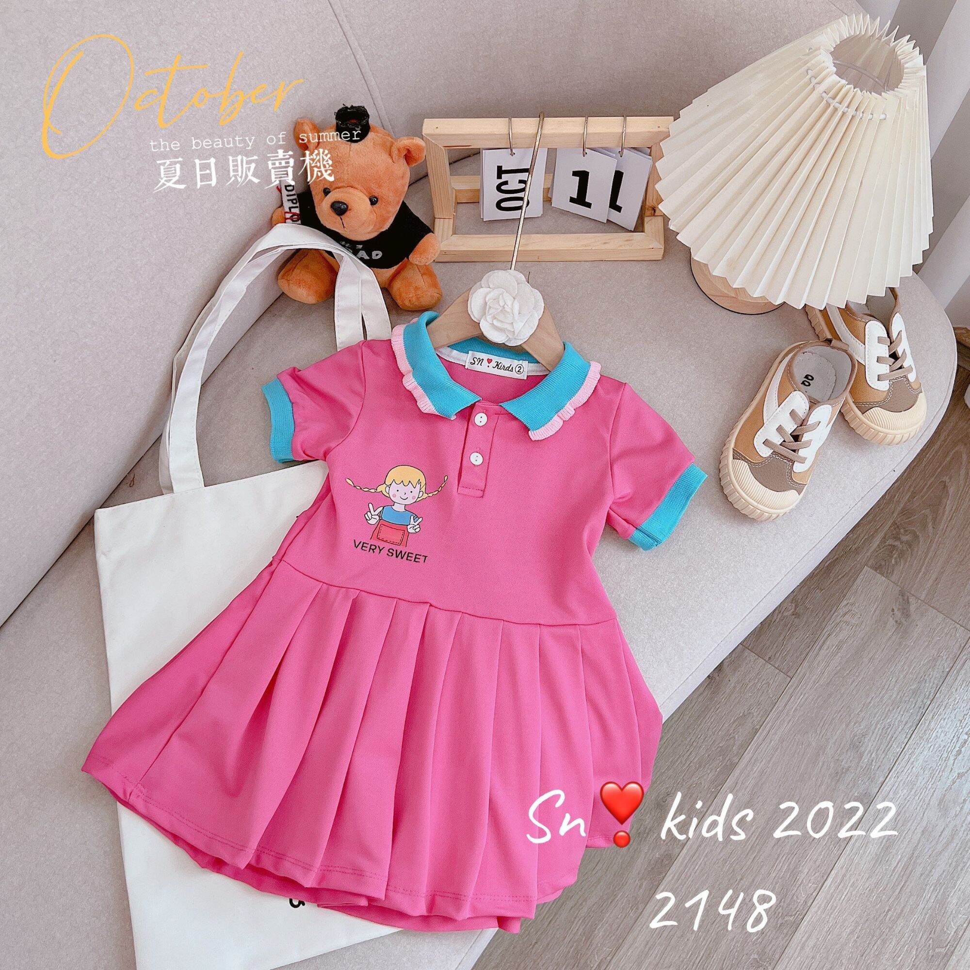 SET VÁY POLO CHO BÉ GÁI TỪ 10 - 25KG