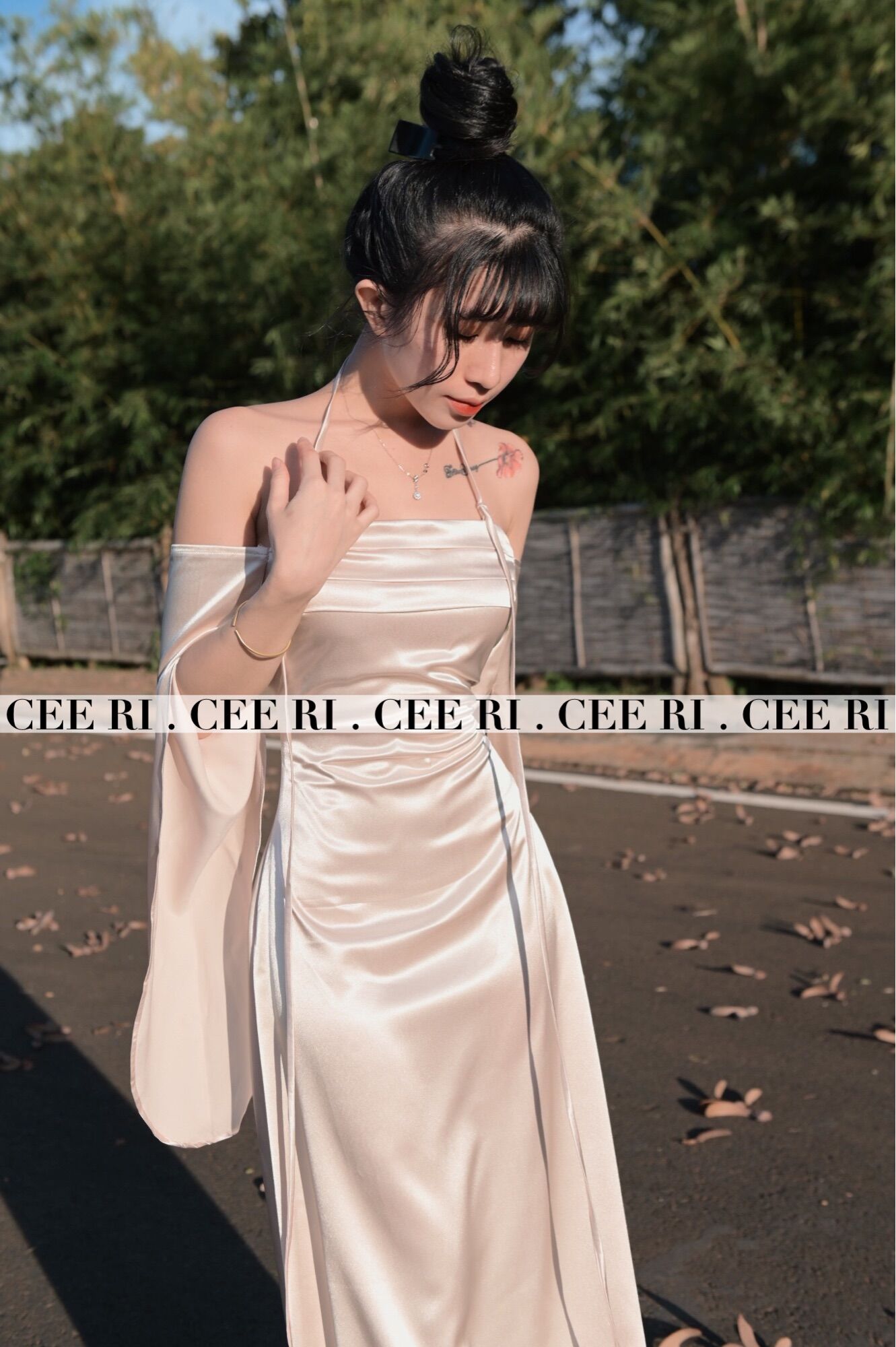 ( ẢNH THẬT - CHÍNH CHỦ CEE RI ) Váy lụa thiết kế cao cấp by Ceeri