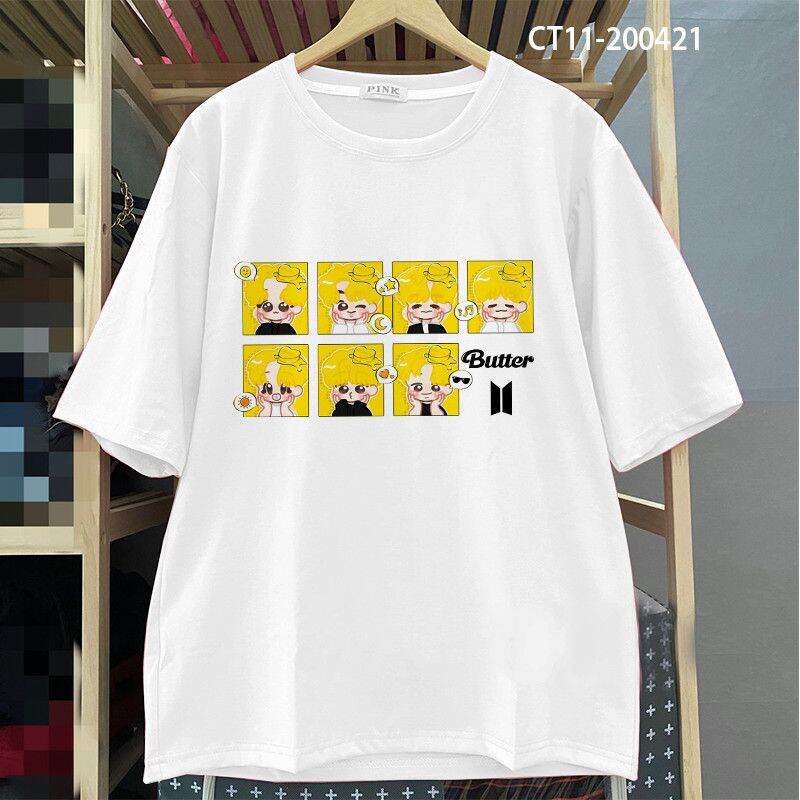 Áo Thun Butter BTS Ô Vuông - CT11-200421