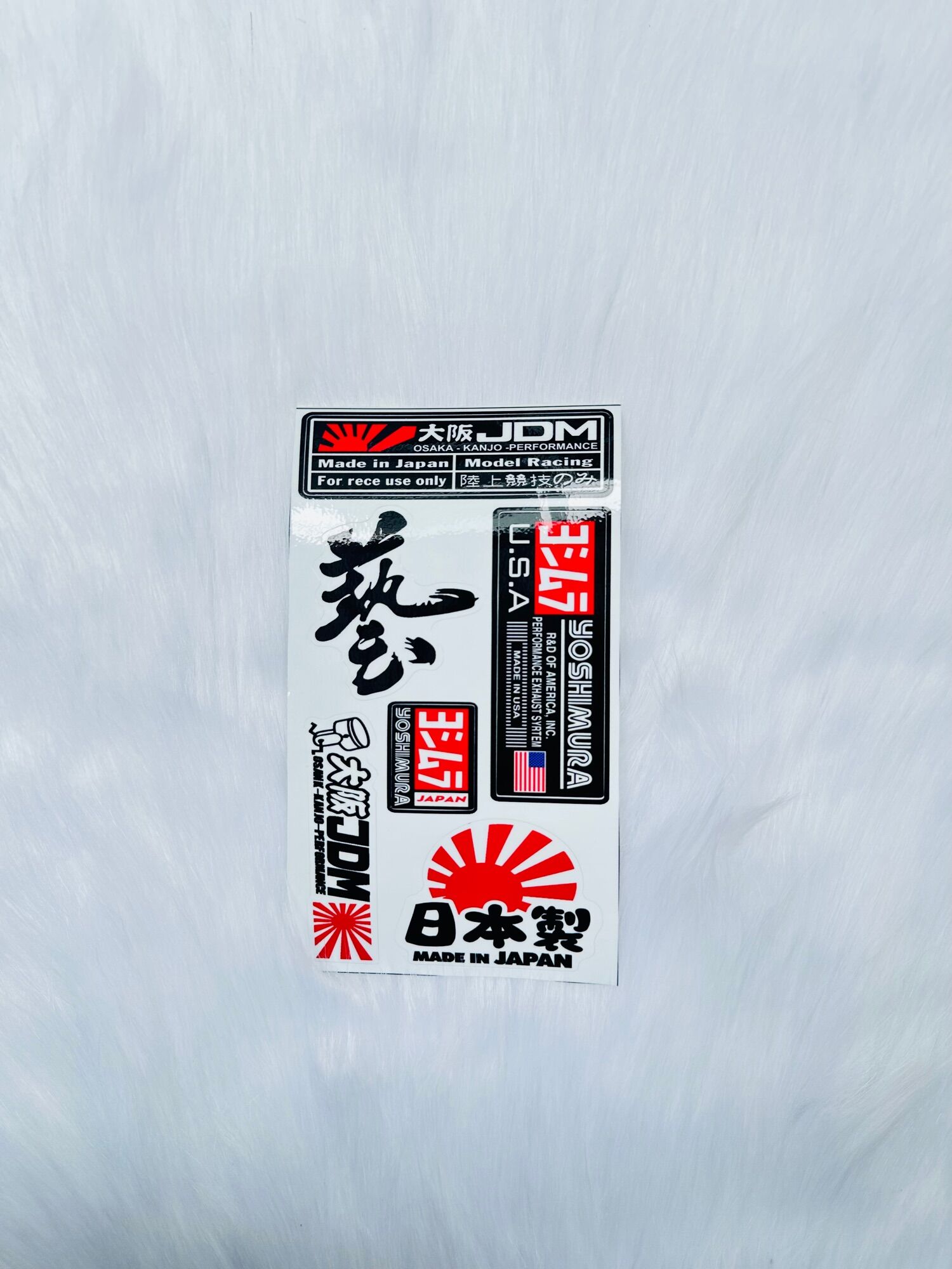 Sét Tem Decal Sticker Dán Xe Mẫu Chữ Japan