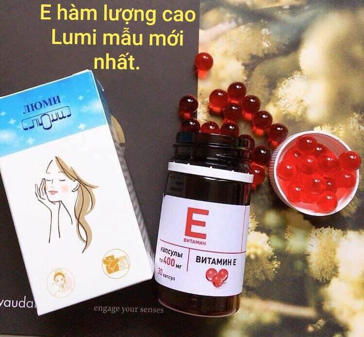 Vitamin E Đỏ Nga Lumi mẫu mới 400mg