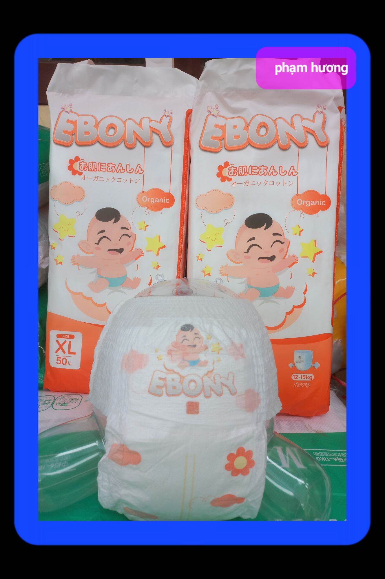 50 Bỉm quần EBONY đủ size cho bé yêu