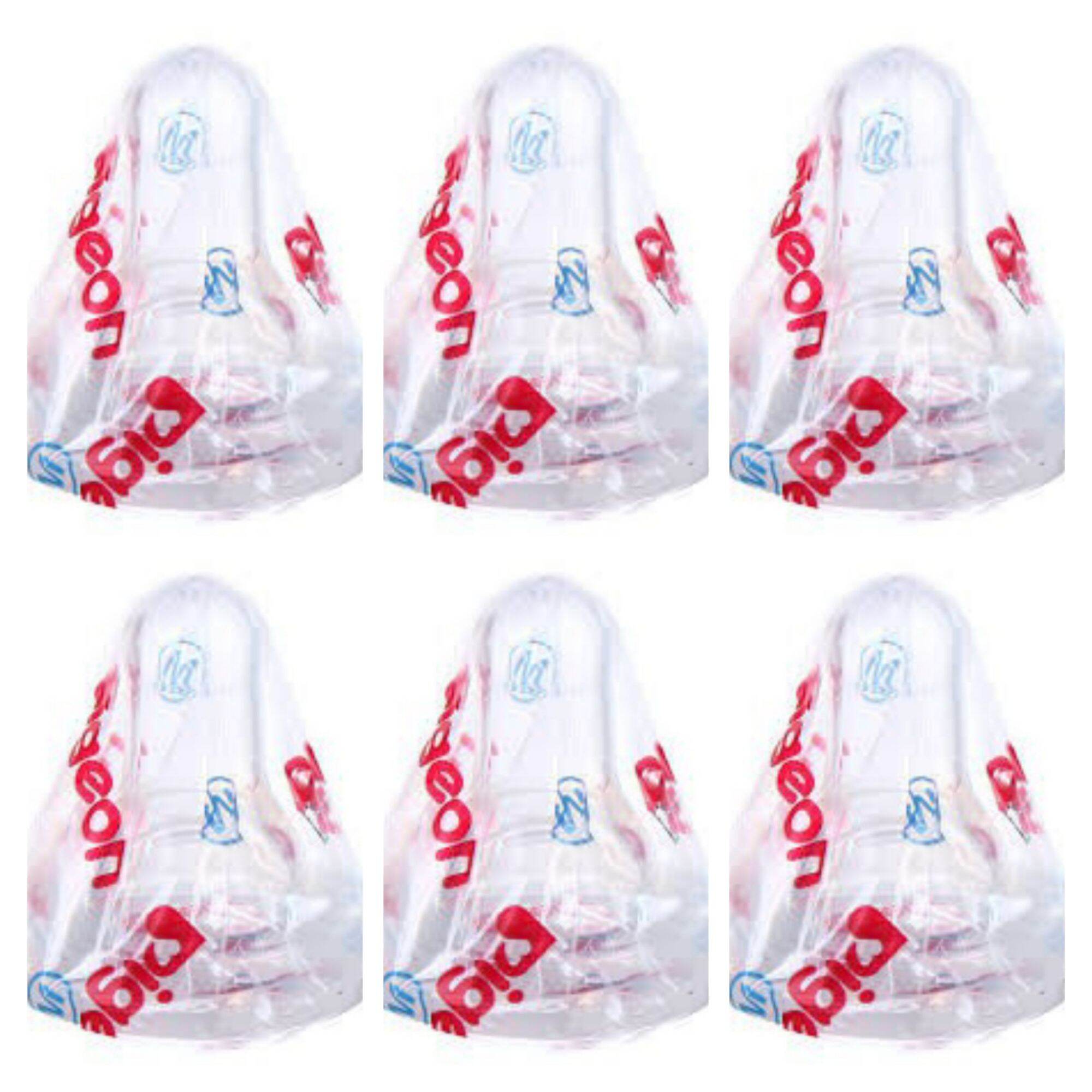 [Hũ 24 cái]Núm vú Silicone cổ hẹp Pigeon size L