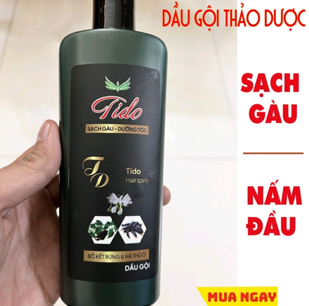 Dầu gội sạch gàu, nấm, ngứa - thảo dược thiên nhiên Tido