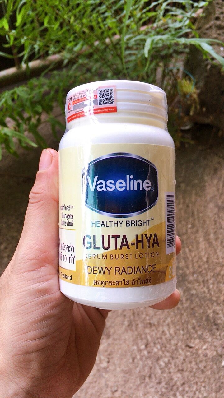 [ hũ tròn] Kích trắng Vaseline Gluta 10x Thái Lan 250g
