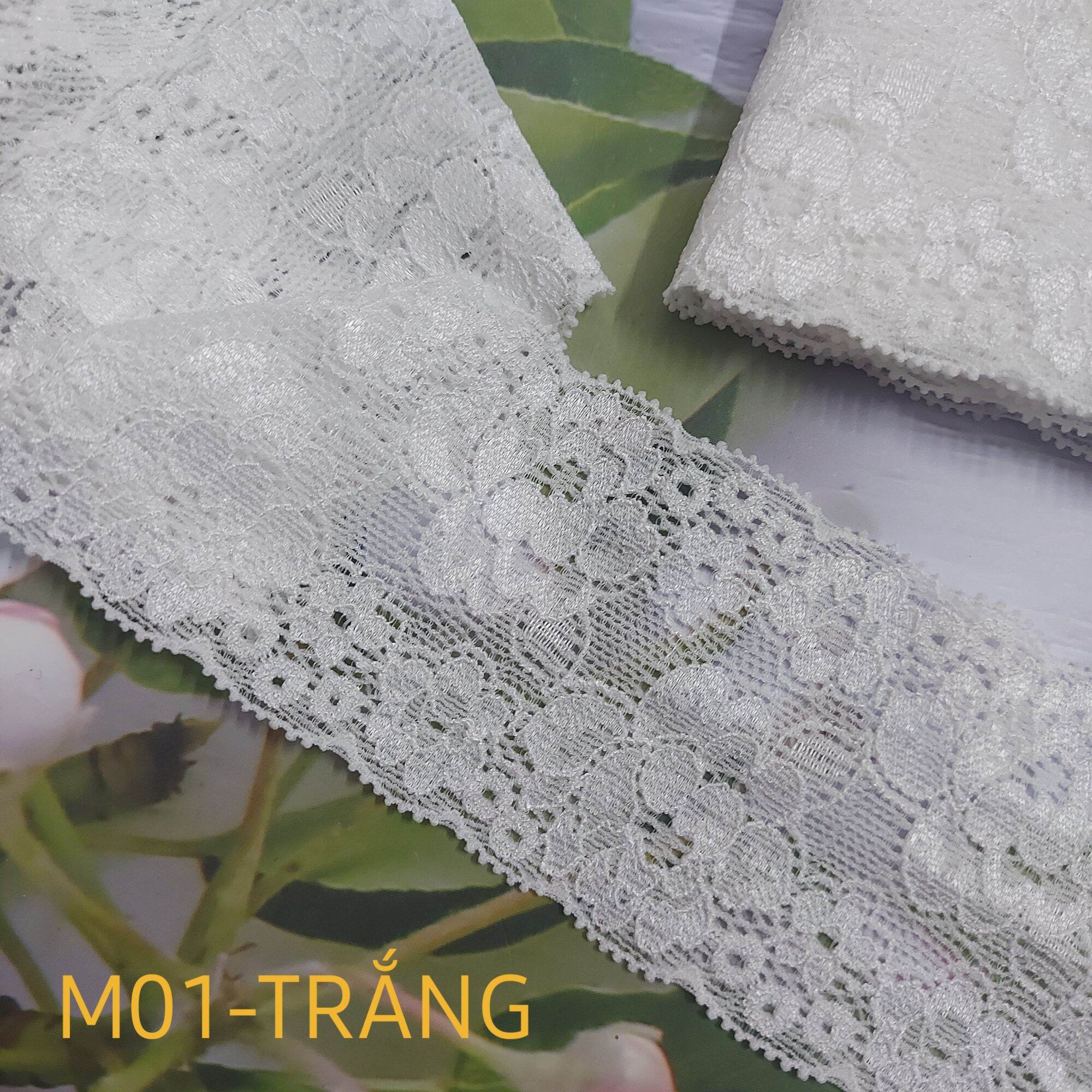 Ren thun có co giãn , màu trắng và nâu , bản rộng 5cm.