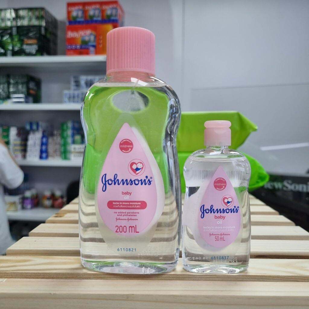 Dầu massage cho bé JOHNSON Baby Oil 200ml - 50ml / Dầu tắm dưỡng ẩm da cho bé