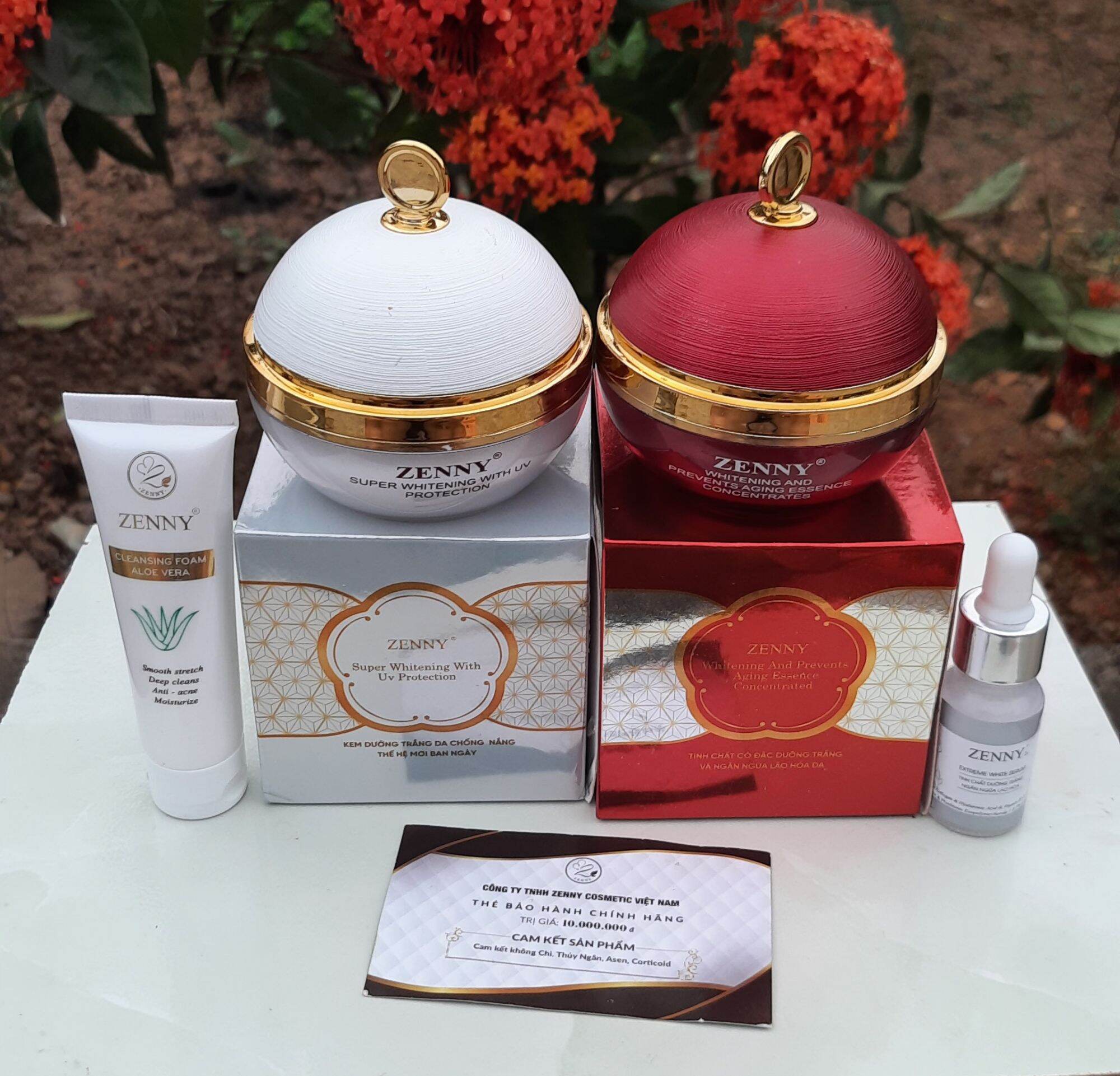 Bộ kem dưỡng da zenny cao cấp LUXURY đc tăng serum, sữa rửa măth.. sỉ ib