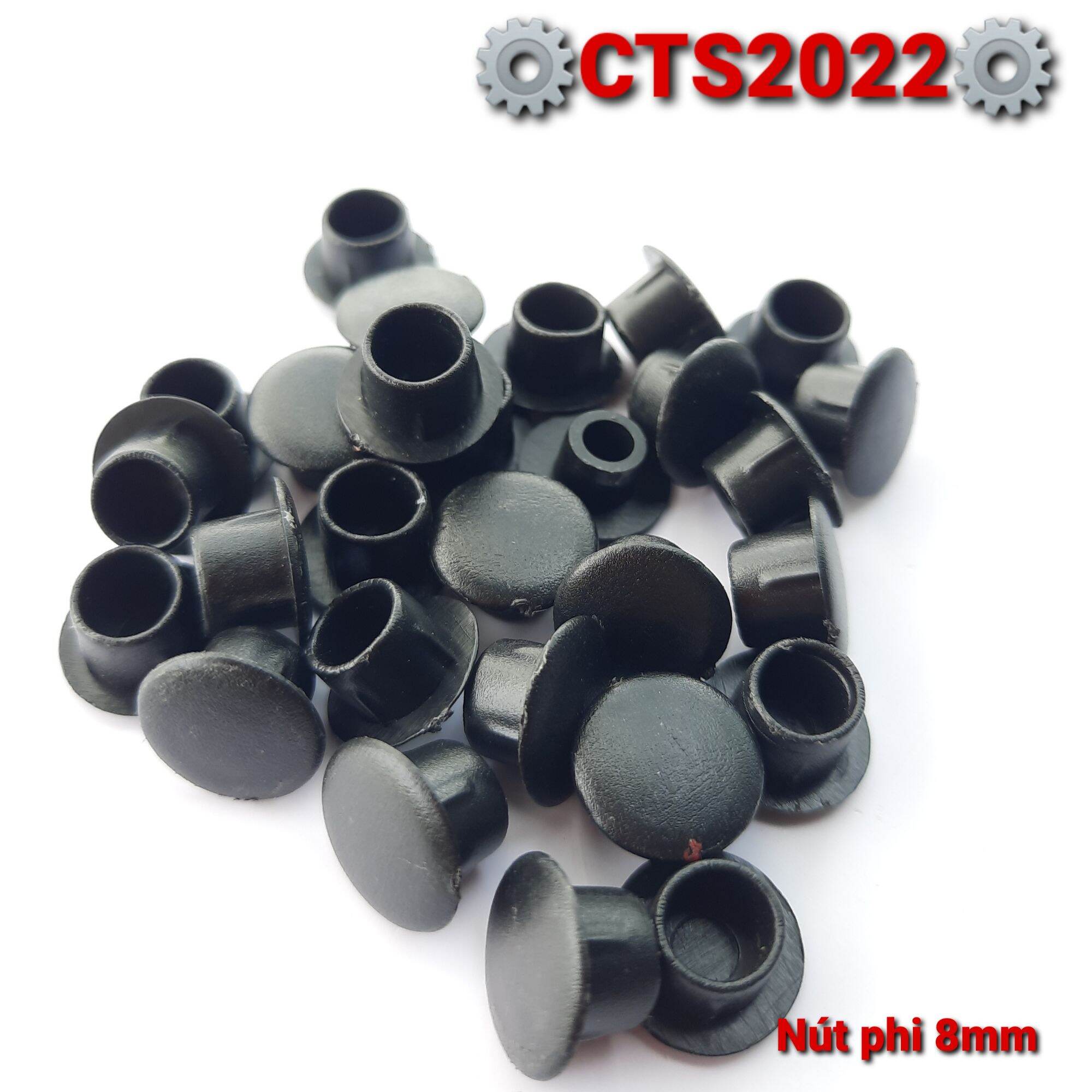 2 Nút nhựa bịt lỗ phi 8mm
