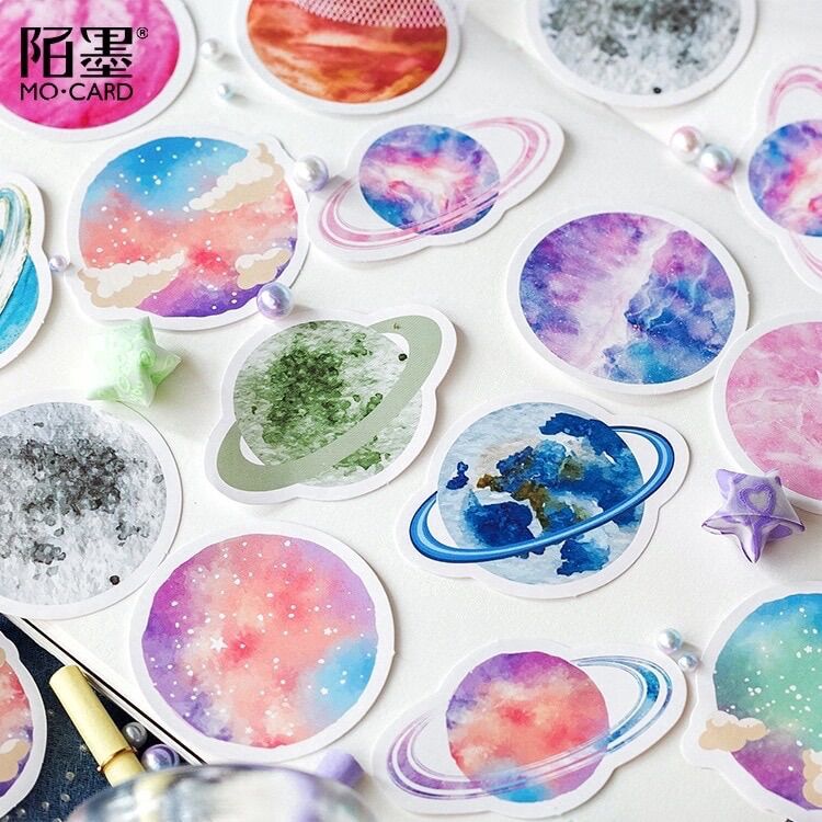 Tệp 45 sticker hành tinh galaxy