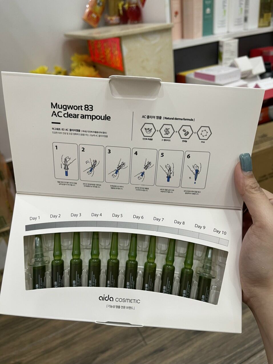Set 10 ống tế bào gốc ngải cứu Mugwort
