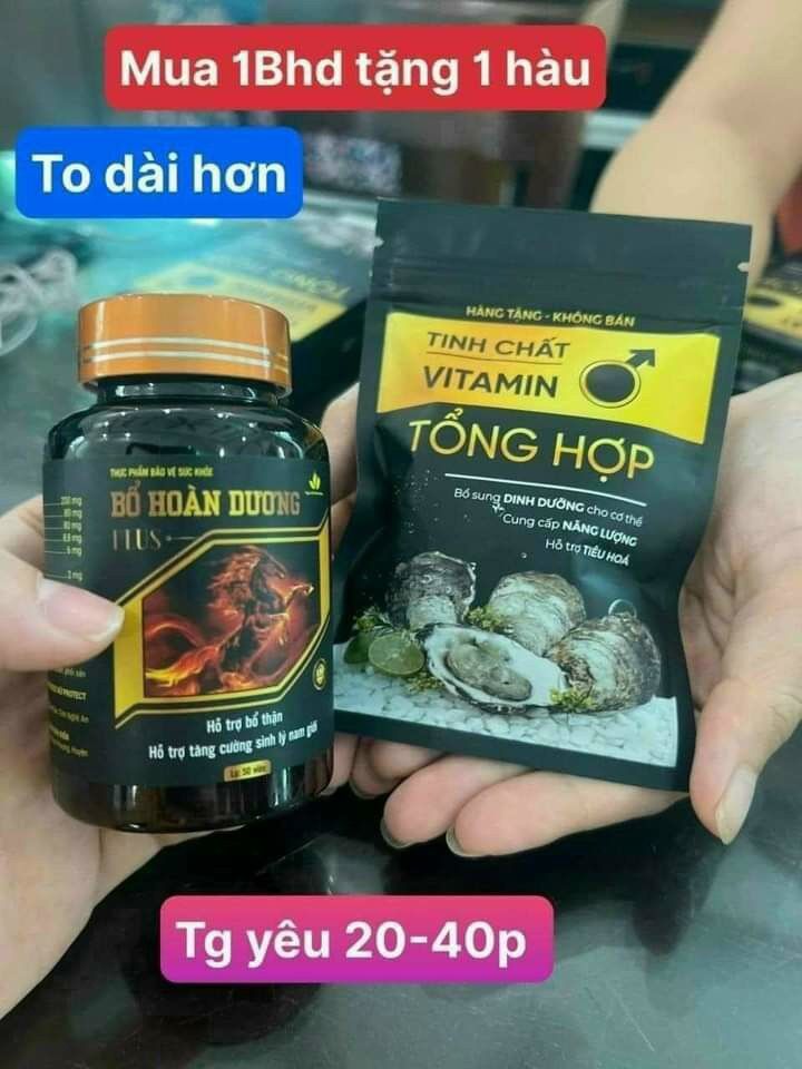Combo Bổ Hoàn Dương Plus + Xịt Bổ Hoàn Dương