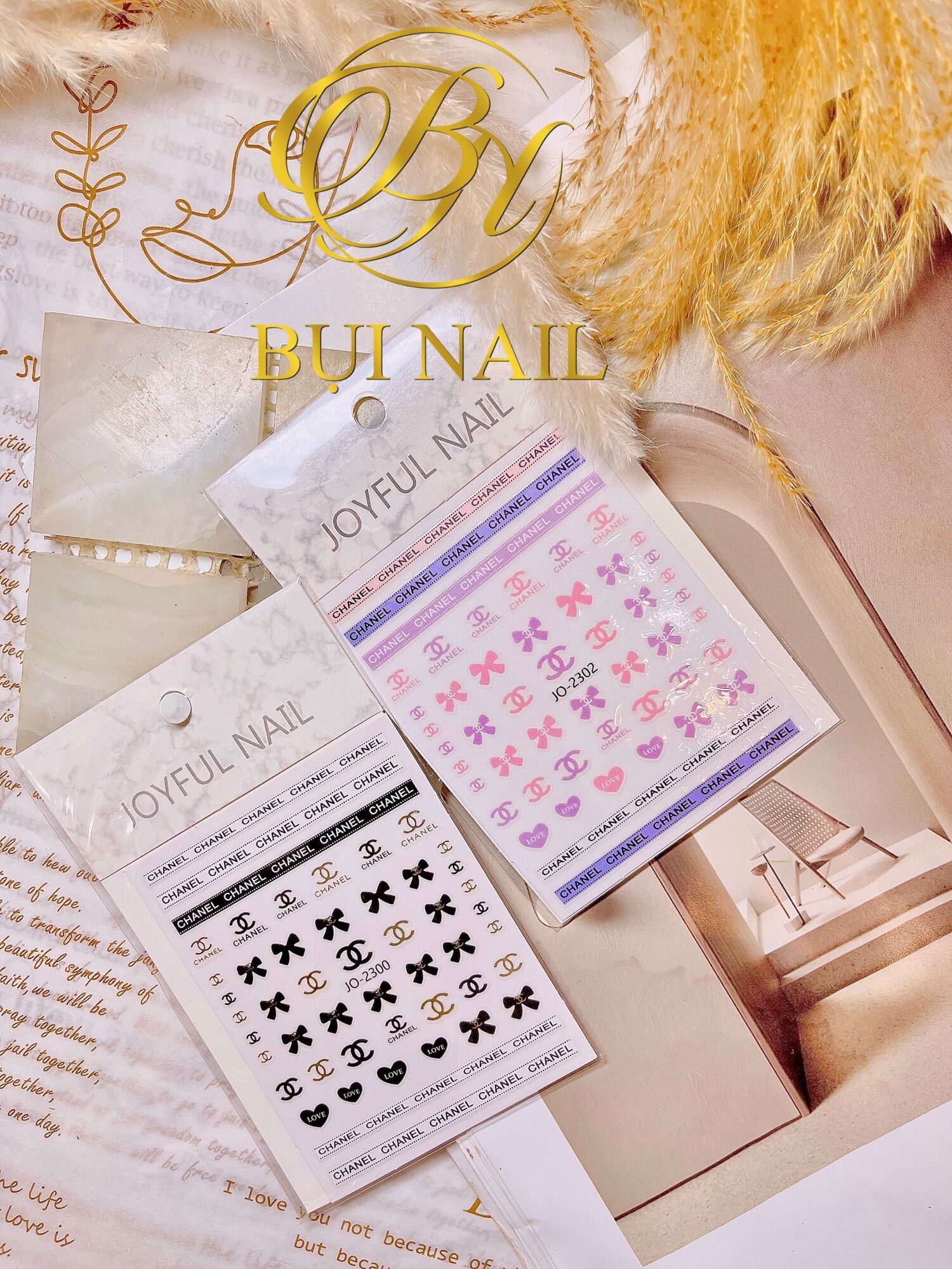 STICKER DÁN THƯƠNG HIỆU 2 TẤM/10k