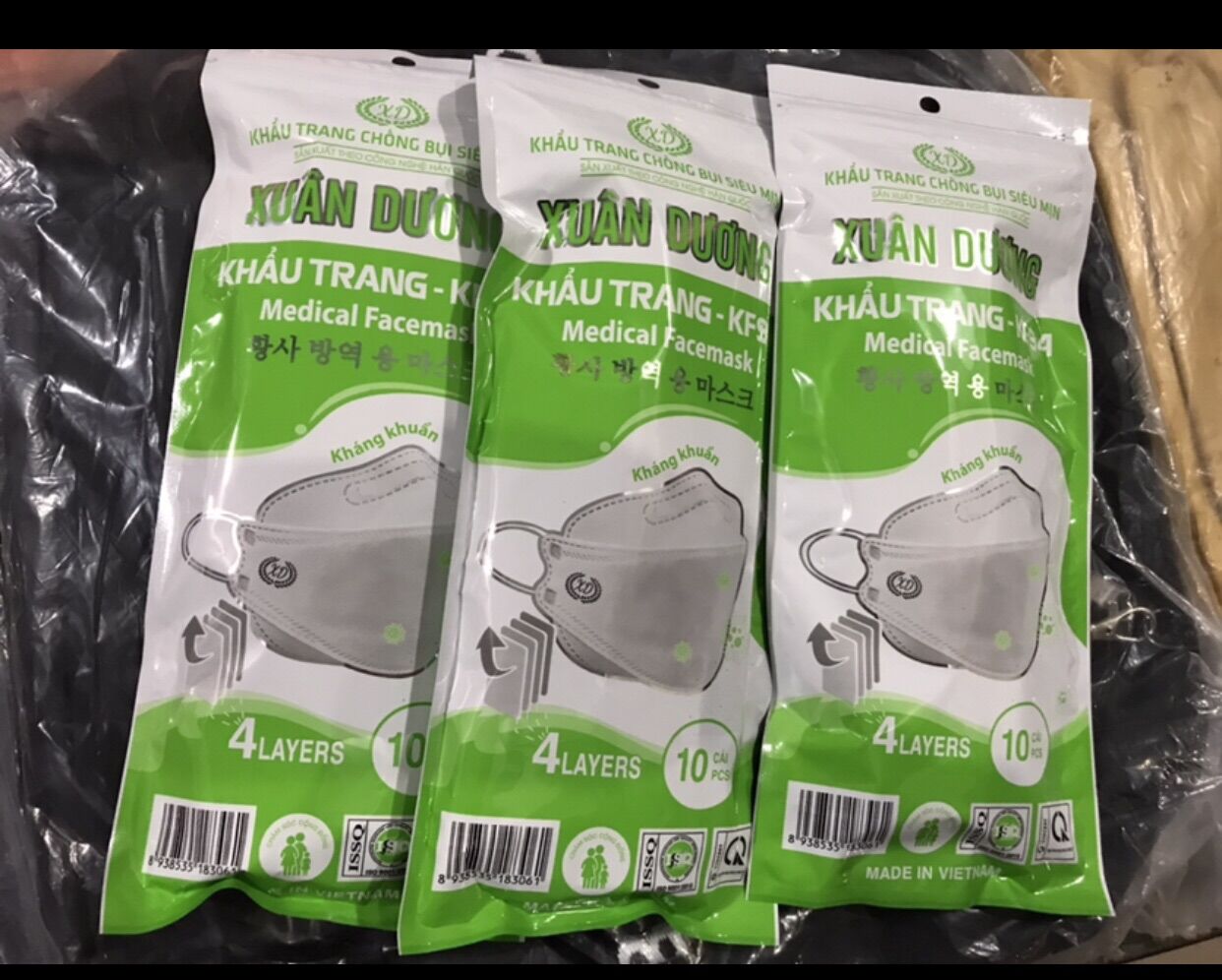 Combo 10 khẩu trang kf94 người lớn