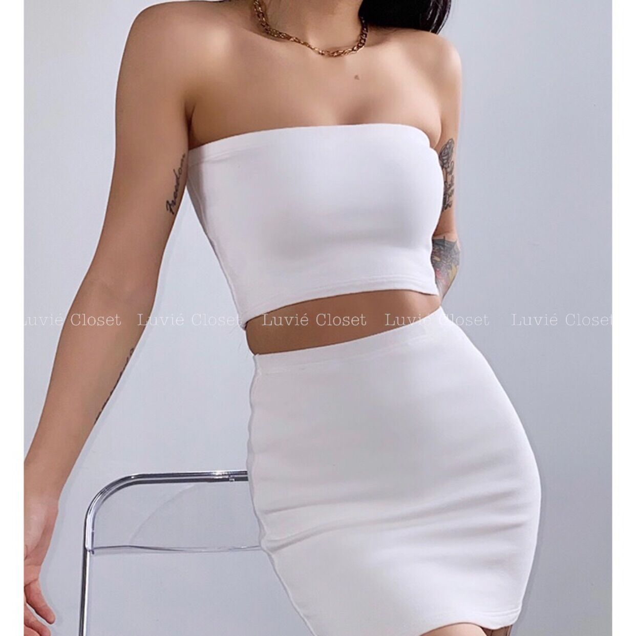Áo Ống Trơn Nữ Dáng Ôm Chất Thun Gân Co Giãn 4 Chiều