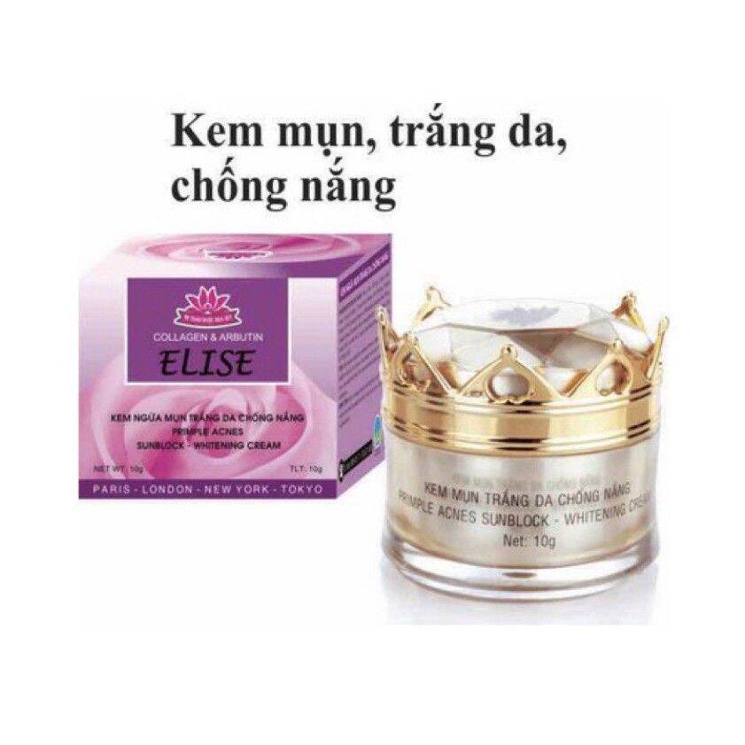 Kem mụn trắng da chống nắng Elise 10g
