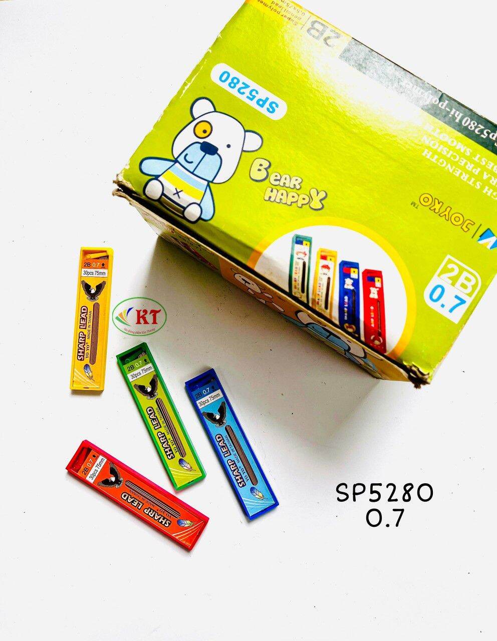 Ruột bút chì bấm 2b - 0.5mm - 0.7mm - 0.3mm