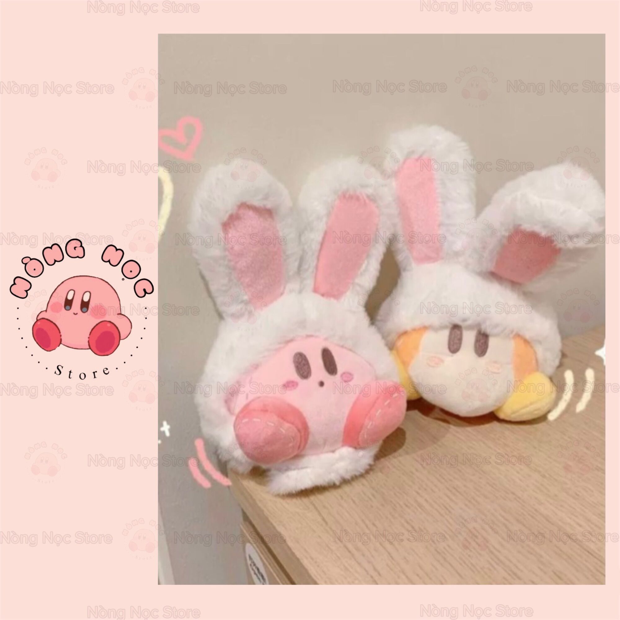 Móc khoá kirby hoạt hình anime thú nhồi bông xinh xắn dễ thương
